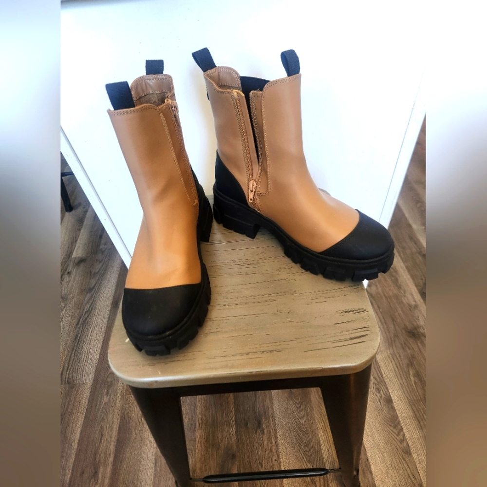 A New Day Black And Camel Boots